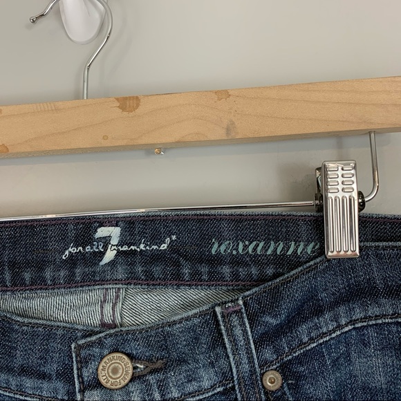 7 For All Mankind Roxanne Jeans Blue 30 Skinny Stretch - Picture 4 of 9